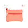 Ladies Genuine Leather Mini Coin Purse Bus Card Holder Creative Ultra-Thin Zipper Multifunctional Key Case