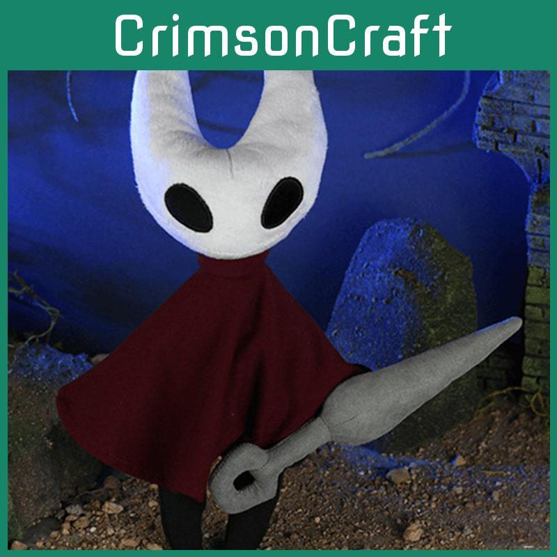 Adorable Hollow Knight Red White Soft Plush Doll Perfect For Home Decor And Collection