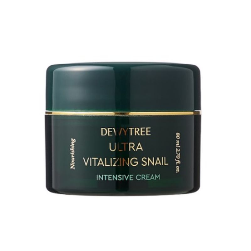 DEWYTREE Snail Cream Ultra Vitalizing Intensive Moisturizing Face Cream 80ml K-Beauty Elasticity Care