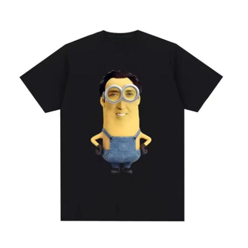 Classic Fun Character Linkage Funny Casual Tshirt Mens and Womens Luxury Brand Tops