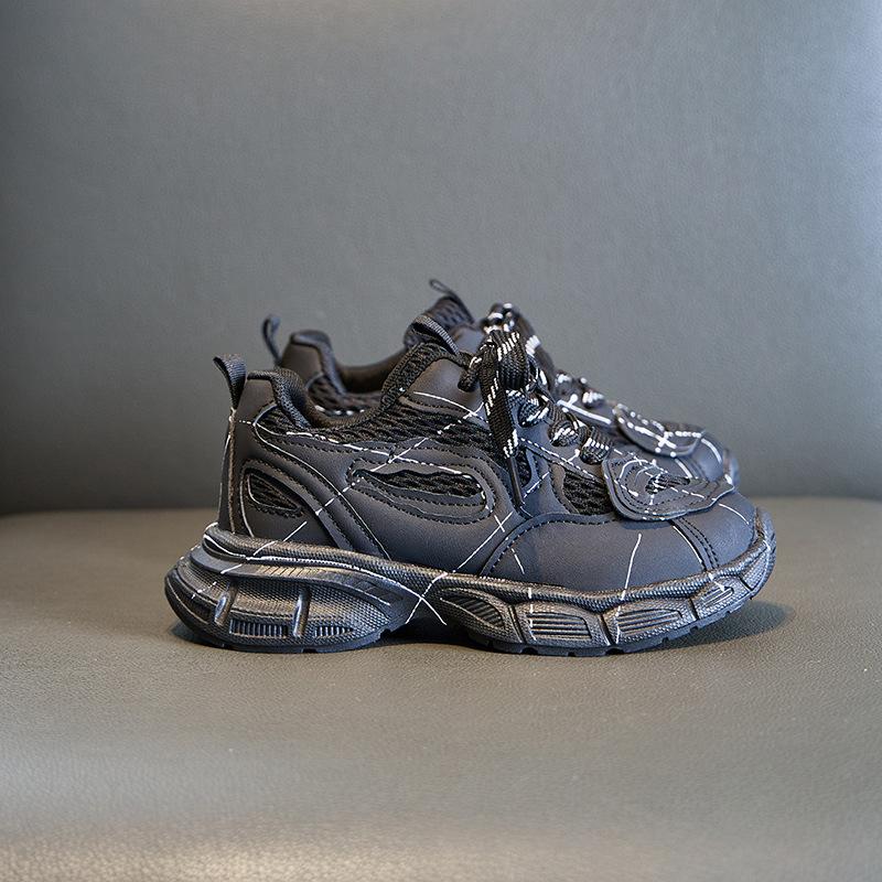 

2025 new primary school girls autumn shoes casual single shoes children s shoes 28 yards/17.2cm чёрный
