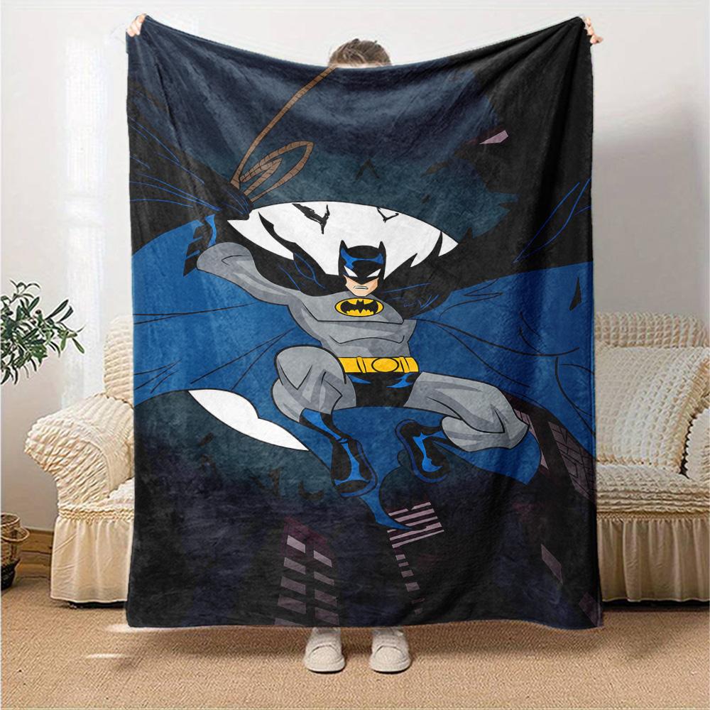 Dc Batman Blanket Soft Warm Cozy Great for Seaside Bedding Office All-Season Use Warmthful Decor Birthday Christmas Gift Blanket