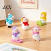 Christmas Gift for Kids Mini Snowman Figurine, Skiing Dolls, Small Desktop Car DIY Micro Landscape Accessories Dashboard Figurines, Ornaments