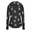 Women Lightweight Zip Up Hooded Jacket with Pockets Long Sleeve Sun Protection Printed Outerwear