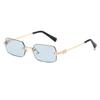 Square Unisex Sunglasses With Uv400 Protection For Outdoor Fashion And Parties