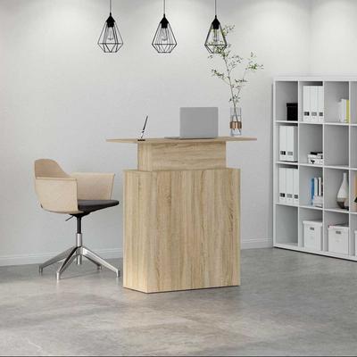 Reception Counter Sonoma Oak 100 X 40 X 104 Cm Particleboard