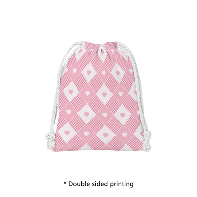 Compact Jewelry & Cosmetics Drawstring Organizer Bag - Portable & Simple Design. Small: 14x16cm