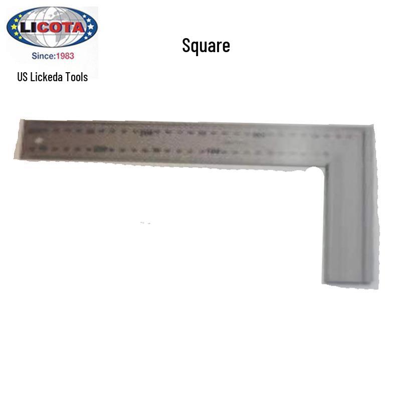 LICOTA High-Precision 30cm Stainless Steel Right Angle Ruler 30cm