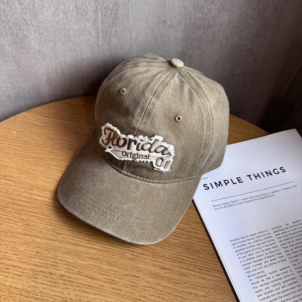 Vintage Retro Baseball Cap For Women Men With Embroidery Adjustable Sun Hat For Summer Casual Fashion