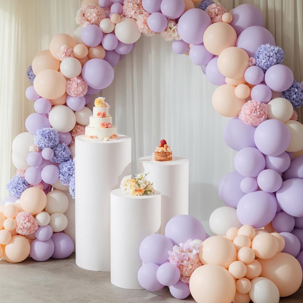 Runtowo 3Pcs Wedding Cylindrical Bucket Cover Cloth ,Wedding Party Dessert Table Covers ,Birthday Background Decoration