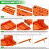 RC Car Jump Ramp Plastic RC Stunt Playset for 1/12 To 1/24 Scale Remote Control Vehicle