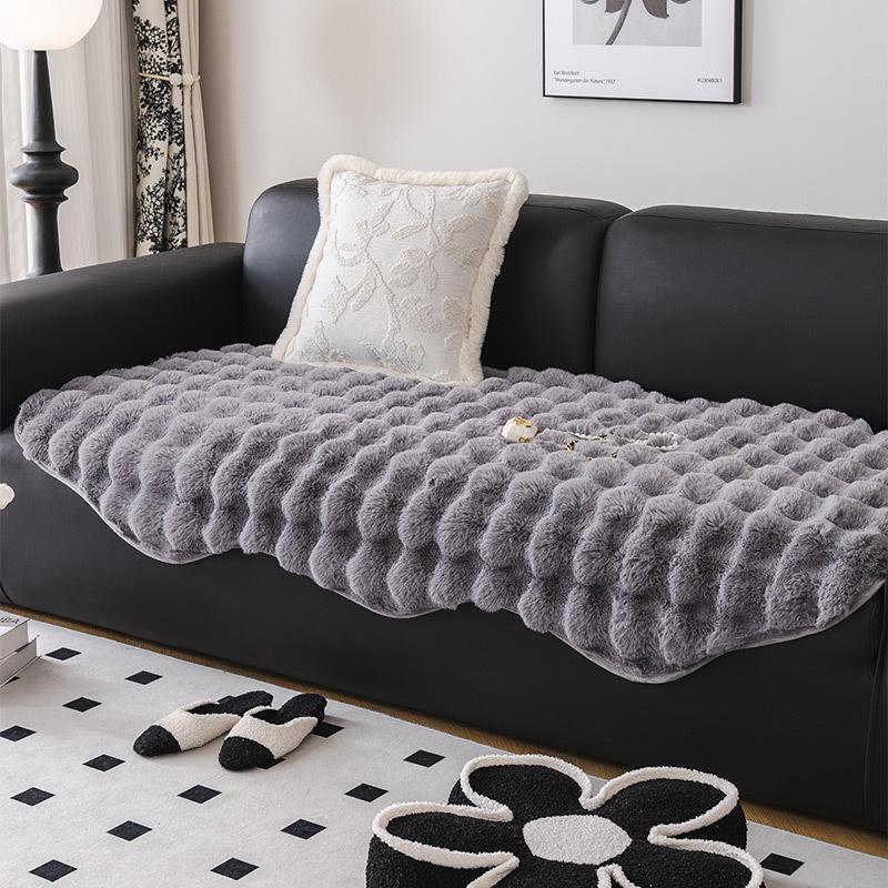 

Плюшевый чехол для дивана специальной формы с кроликом, полотенце, высококачественный современный простой универсальный нескользящий диван на четыре сезона, подушка для дивана 90*160cm