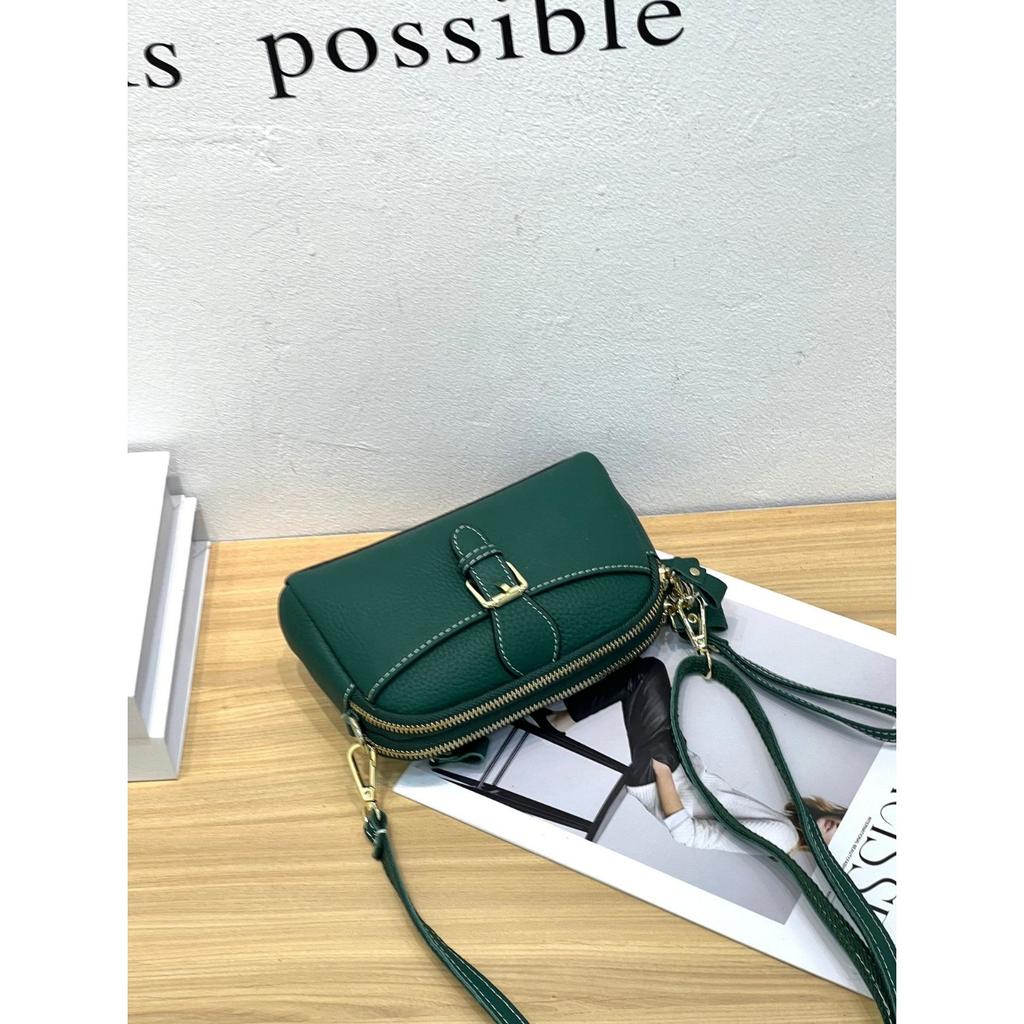 Rindsleder Damen Tasche Schulter Umhängetasche Damen Tasche Niedlich Mode Muscheltasche Handy Tasche