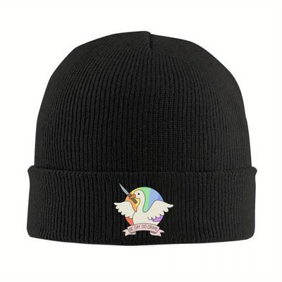 Be Gay Do Crime - Goose Warm Knitted Cap Hip Hop Bonnet Hat Autumn Winter Outdoor Beanies Hats for Men Women Adult