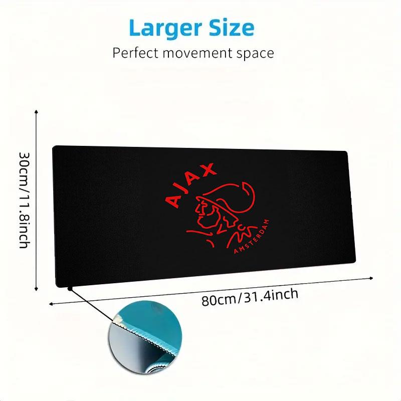 AFC Ajax Large Size Mouse Pad Large Gaming Table Cushion Non-slip Laptop Tablet Big Mousepad XXL Mat Mini PC Playmat With Lock Edge
