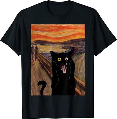 The Scream Picture Munch Cats Mice Parody Unisex T-Shirt