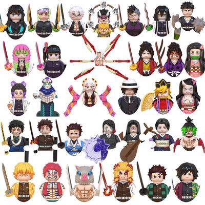 Demon Slayer Blocks Kamado Tanjirou Bricks Hashibira Inosuke For Toys Gifts Action Figures Building Blocks For Children