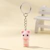 Fashion Plush Resin Mouse Keychain Creative Backpack Pendant  Bag Accessories