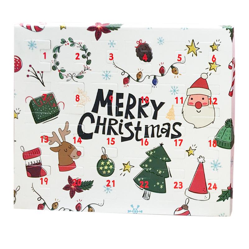Hot Selling 24-Day Advent Calendar DIY Jewelry Surprise Box for Christmas Gifts