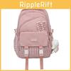 Unisex Harajuku Girl Backpack With Nylon Material And Large Capacity For Daily School Use