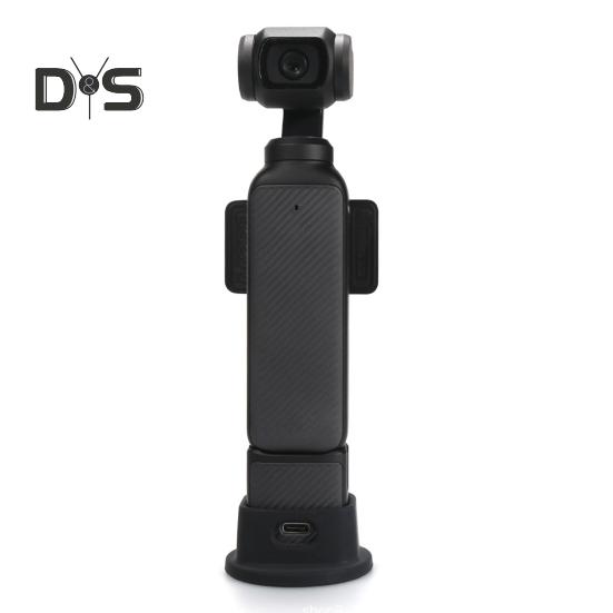 Camera Desktop Stand with Hollow Charging Port Design Wide Compatibility Flexible Silicone Support Base for Osmo Pocket 3