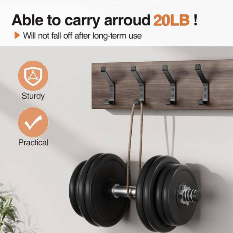 Stainless Wall Mounted Hook Multipurpose Clothes Hanger For Backpack Hat Towel Keys Home Storage