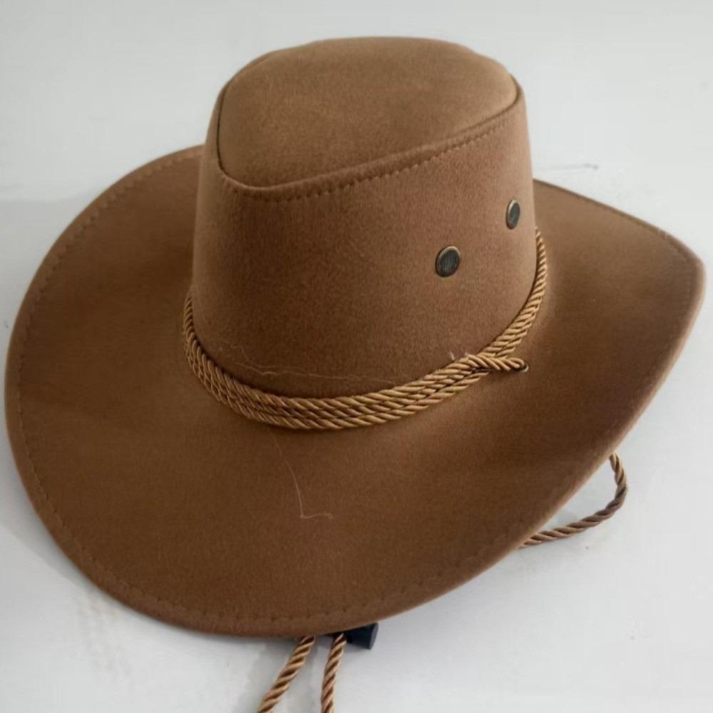 Wide Brim Summer Sun Hat Beach Cap Sunscreen Cap Casual Western Cowboy Hat  Summer