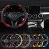 Pu Leathercar Steering Wheel Cover Breathable Anti Slip Covers Suitable 37-38Cm Auto Decoration Car Accessories