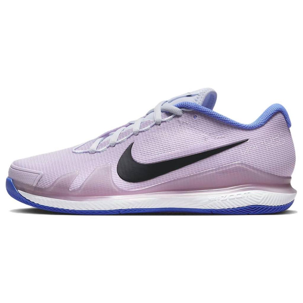 Womens NikeCourt Air Zoom Vapor Pro 'Doll Medium Blue' (women's sizes) Football Grey / Doll / Medium Blue / Black Tennis Shoes CZ0222 001