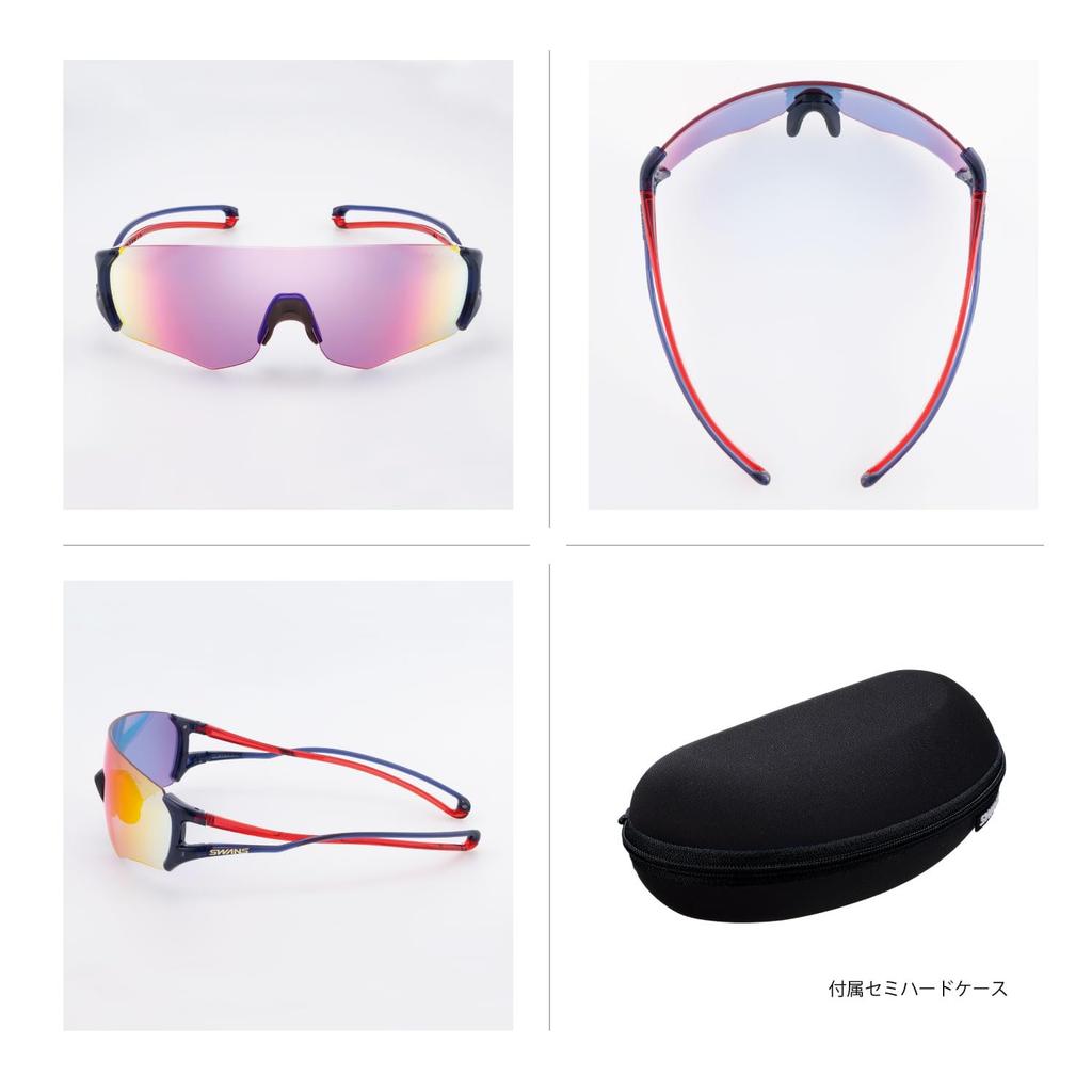 Sports Sunglasses Made In Japan ULTRA LENS Mirror Lens EIGHT8 G2 Enox Eight Running Marathon Tennis Golf For Adults Men and Women [Swans] E-NOX