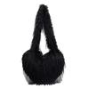 Autumn and Winter New Casual Wool Bag Large Capacity Tote Bag Fashion One Shoulder Armpit Bag Handbag Plush Bag