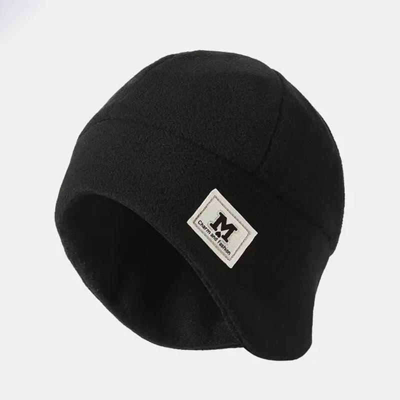 

Зимняя флисовая шапка с расширенной защитой ушей, подшлемник, защита шеи, подходит для мужчин, женщин, детей one size бежевый