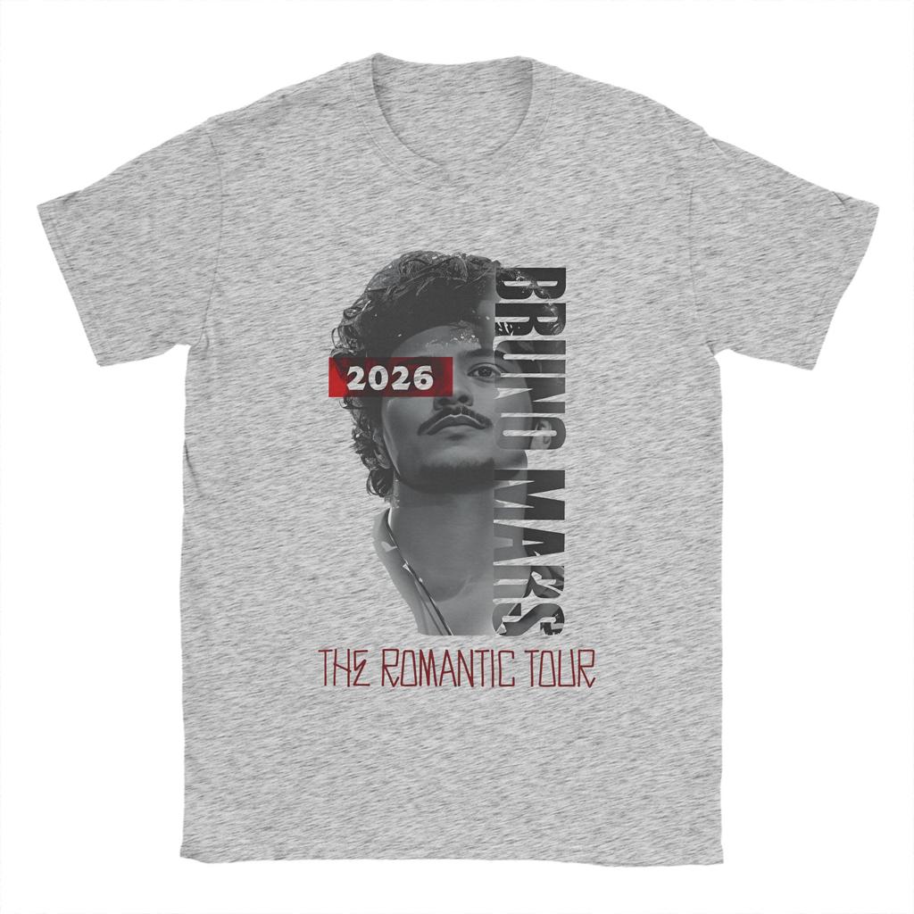 Bruno Mars 2026 THE ROUnisexTIC TOUR Accessories Unisex Women T Shirt 100 Cotton Tee New Arrival Tshirt Clothes