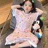 Little Girls Sweet Princess Cartoon Print Summer Thin Sleep Dress Kids Home Nightgown