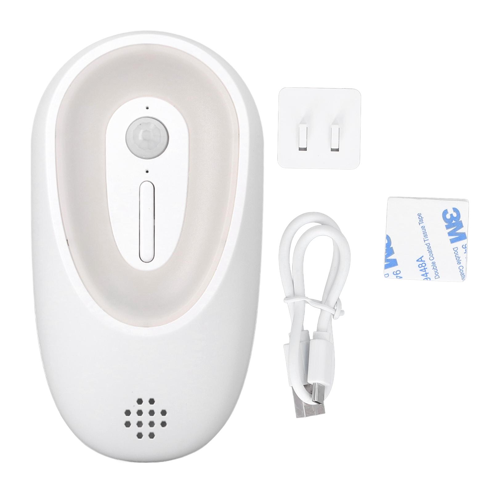 Устранитель запаха от домашних животных Умный индукционный очиститель запаха от животных Кошачий лоток Дезодоратор Туалет Очиститель воздуха с ночным светом Очиститель для кошачьего лотка белый