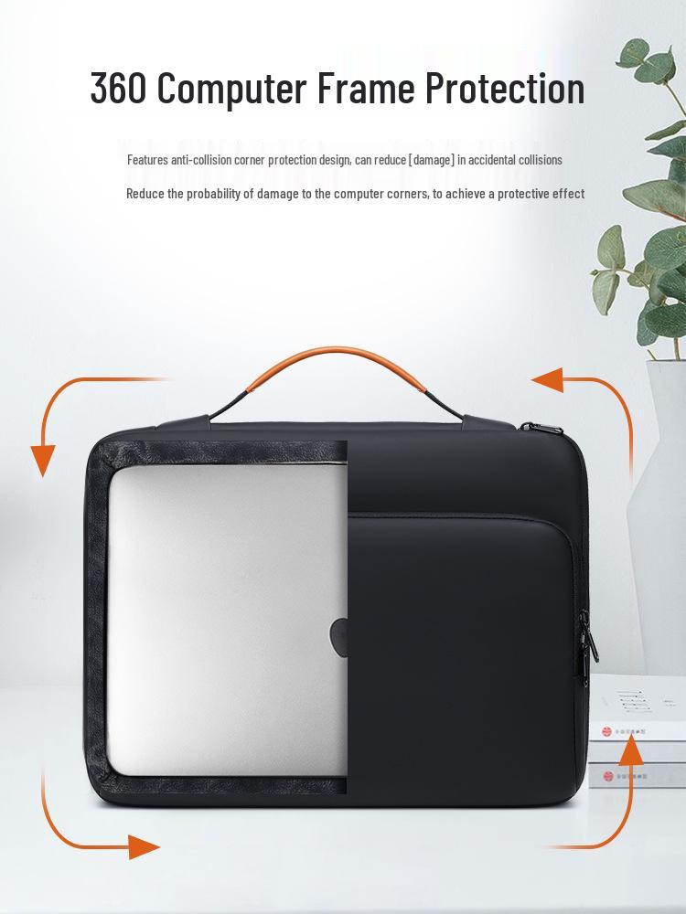 16-inch Shockproof Waterproof Laptop Handbag with Logo Customization
