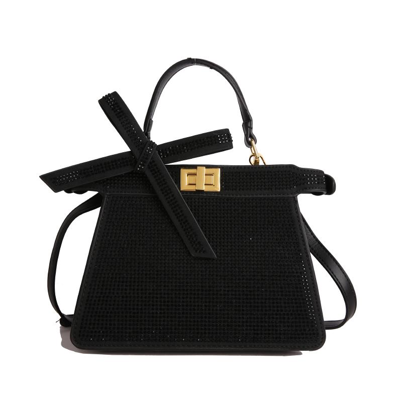 European and American New Diamond-encrusted Handbag Fashionable Retro Full Diamond Shoulder Messenger Chain Women's Bag