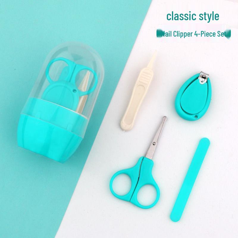 Children's Stainless Steel Nail Clipper Set with File & Small Scissors