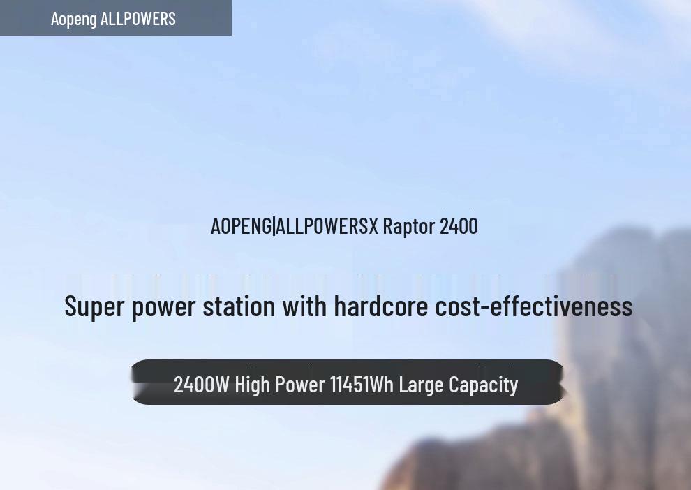 ALLPOWERS 2400W Energy Storage Power Station for RVs & Outdoors