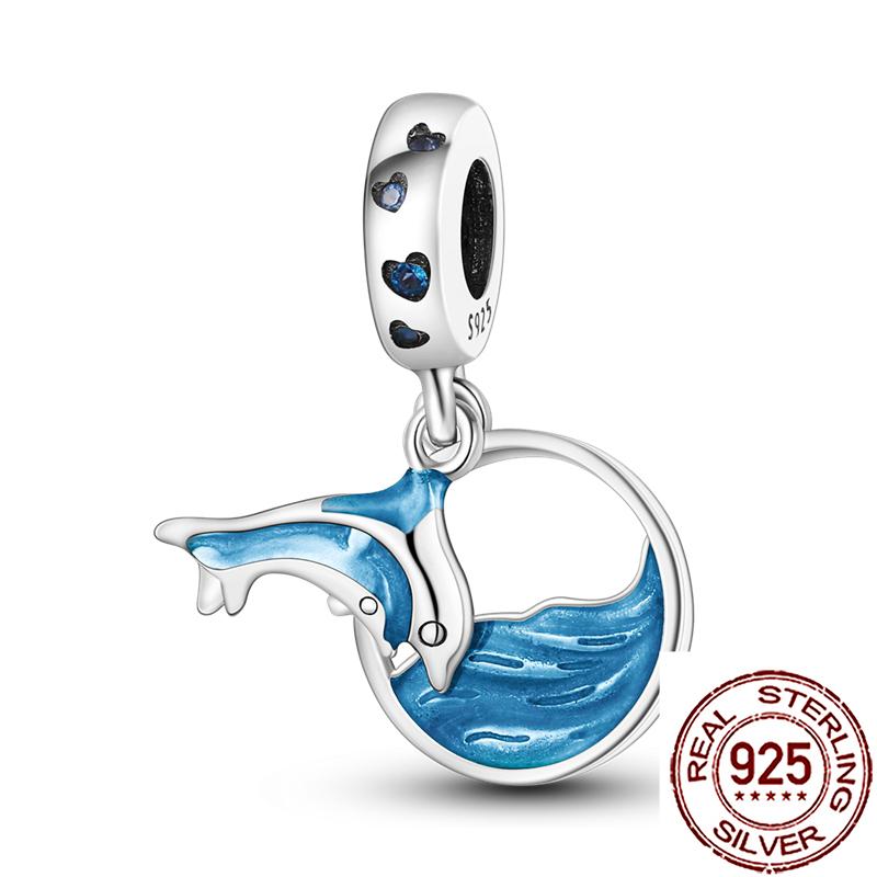 Uroki Oceanu Miedziana Rozgwiazda Muszla Ślimaka Ośmiornica Żółw Morski Ryba Koraliki Pasują do Bransoletki Naszyjnika Kobiety DIY Biżuteria