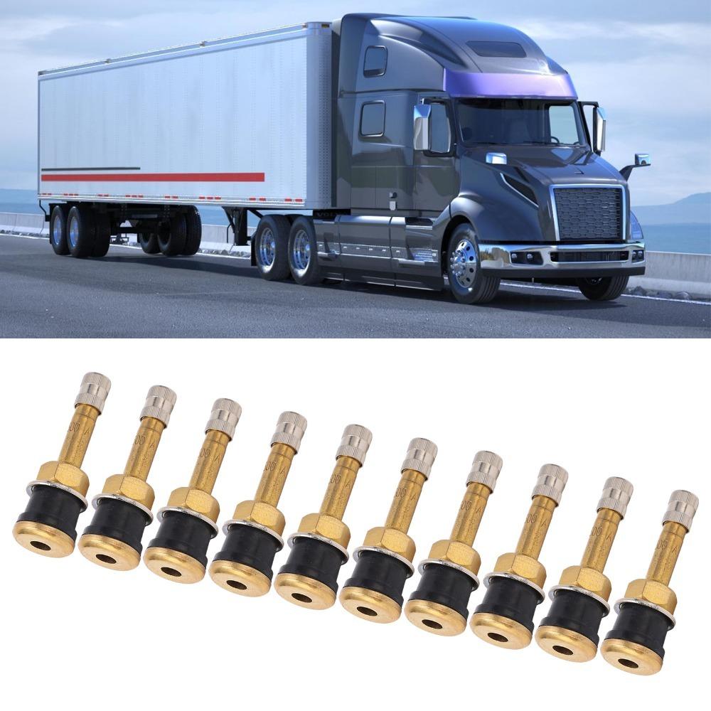 10PCS/20PCS Brass Material Truck Valve Stems Rubber Sealing Base Tire Valve Stems  Tire Shop