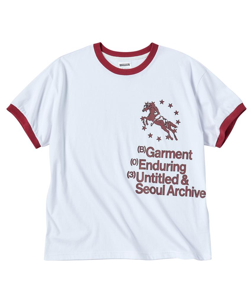 Eontaiteulseoul Unicorn Typo Ringer Crop Short Sleeve White
