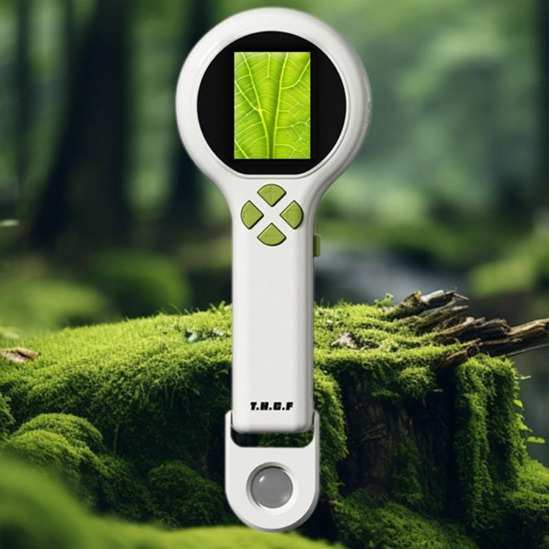 Handheld Digital Microscope for Kids Students Classroom Discovery with Screen Display, Rechargeable Science Viewer