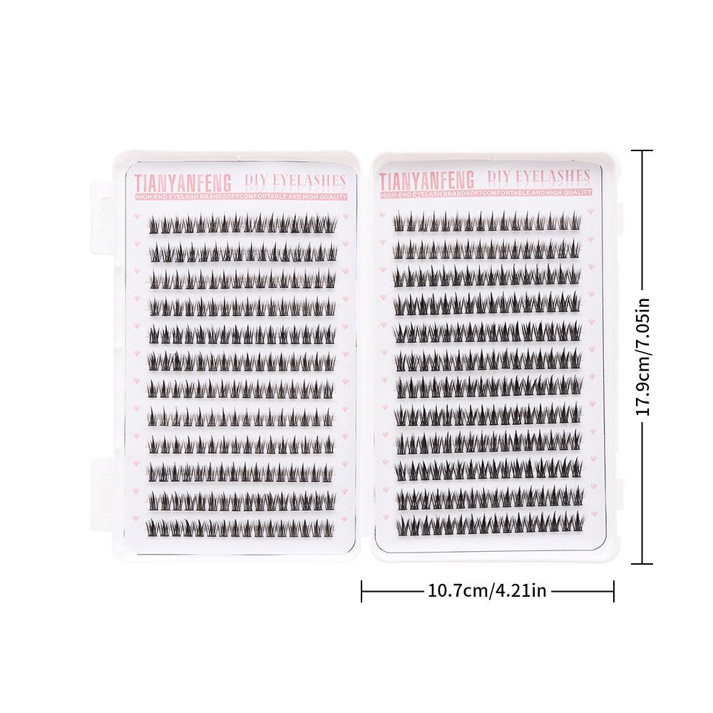 Wheat Ear Glue-Free Eyelashes: 24 Rows for Natural, Eye-Enlarging Look Glue-Free Wheat Ear Eyelash Book