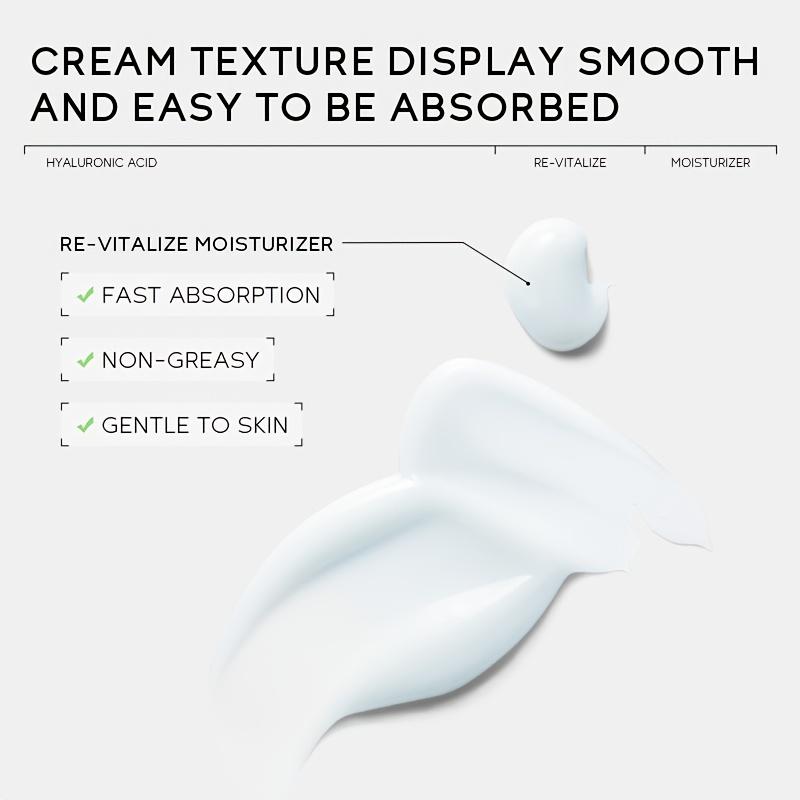 Hyaluronic Acid Moisturizer Deep Hydration Skin Brightening Pore Tightening Long Lasting Nourish Rejuvenate Face Cream