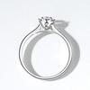 1 Carat Asscher Cut Moissanite Ring For Women, Light Luxury With A High-end Feel, S925 Silver Simple Closed Ring Gift For Women