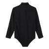 Men‘s One-Piece Casual Bodysuit: Turn-Down Collar Long Sleeve Button Down Solid Color Shirt Top for Daily Wear