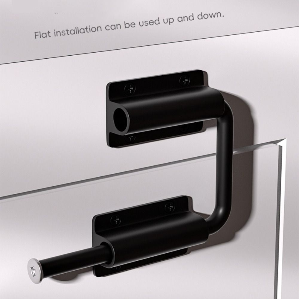 Safety Aluminum Alloy Door Latch Lock 90/180 Degree Anti-Theft Gate Latch Non Perforated Anti Child Door Bolts Drawer