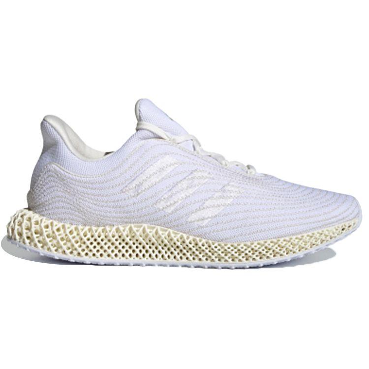 Parley x adidas Ultra 4D Cream White Unisex Sneakers Aluminium FZ0596