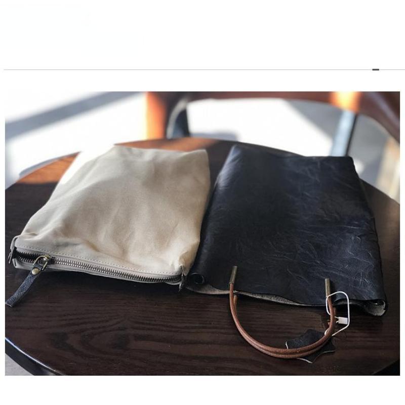 Johnature Einfache echtes Leder Frauen Tasche natürliche weiche Rindsleder Handtasche Verbundtasche Umhängetaschen